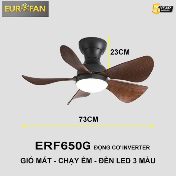 Quạt trần cổ ngắn ERF650G
