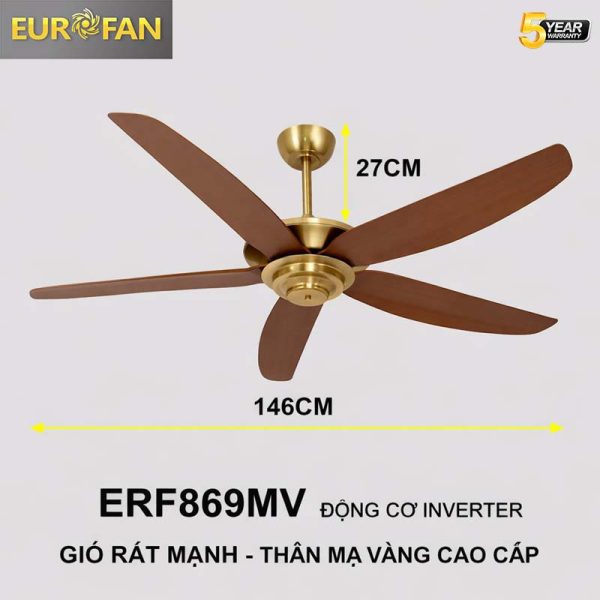 quat tran phong khach dep eurofan869MV