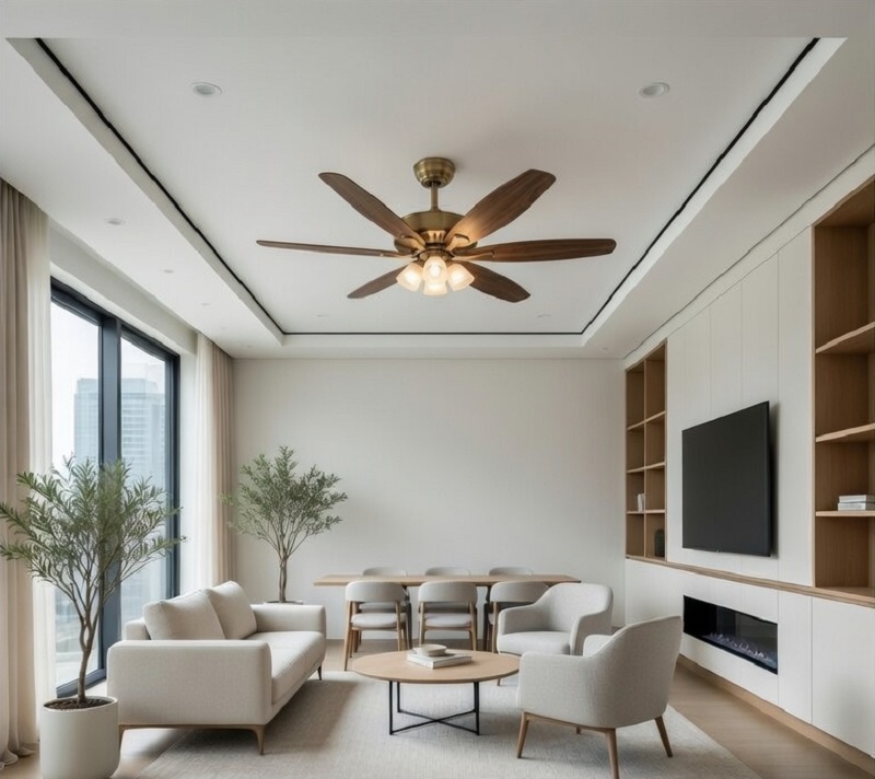 Thương hiệu quạt trần nào phù hợp cho phòng khách
