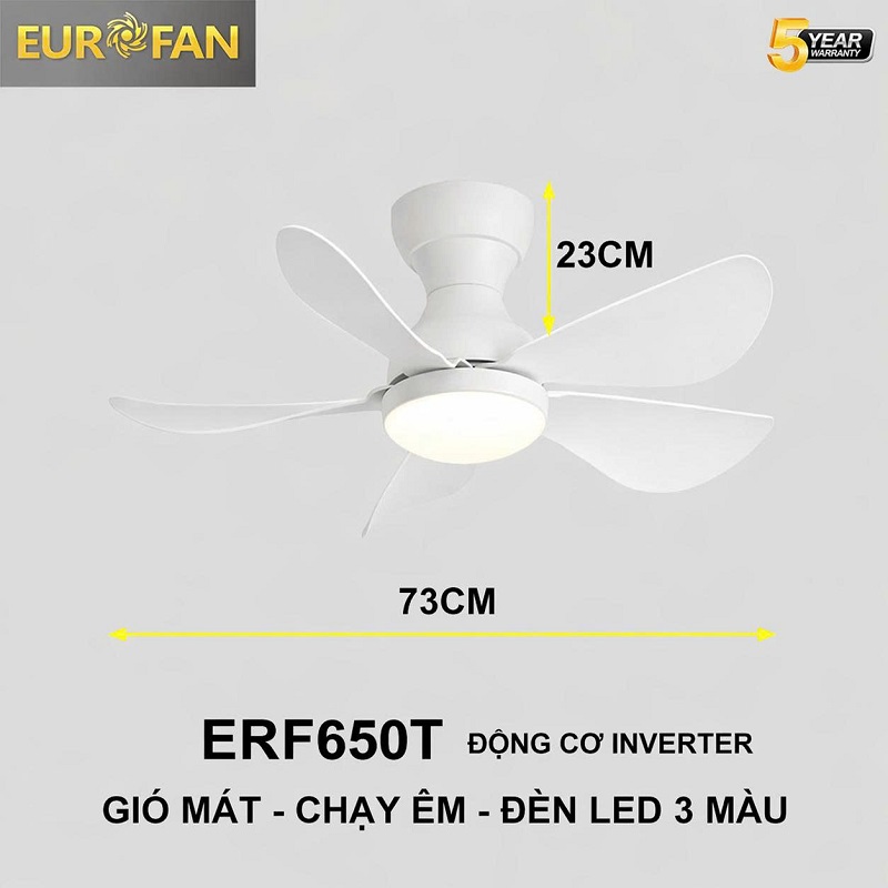 EUROFAN sở hữu nhiều mẫu quạt trần được thiết kế riêng