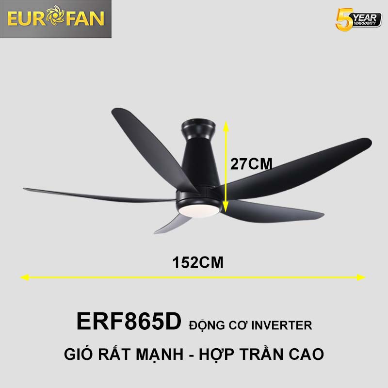 Quạt trần gió mạnh ERF865D