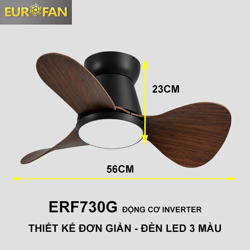 Quạt trần cổ ngắn mini ERF730G