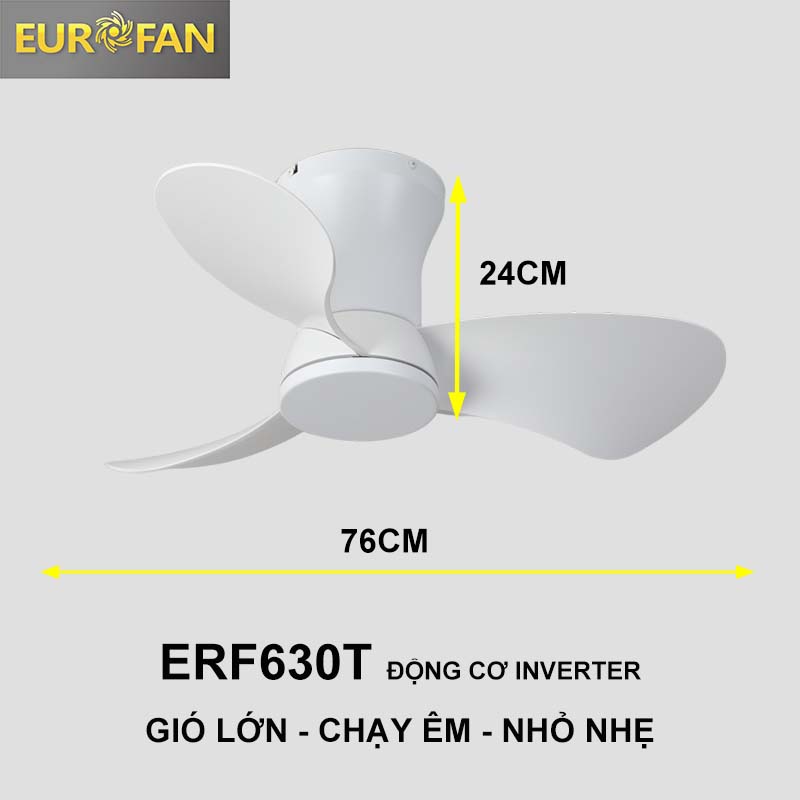 Quạt trần chung cư cổ ngắn ERF630T