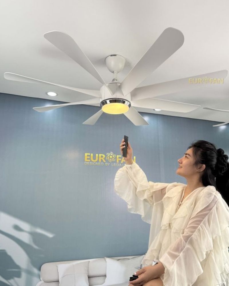 Chọn quạt trần đèn cho phòng khách